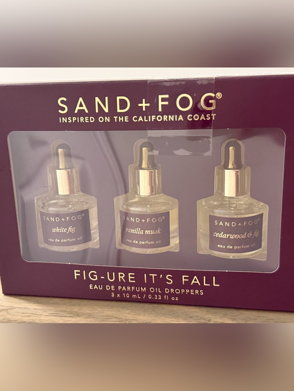 SAND+FOG Fig-ure It's Fall Eau de Parfum Oil Trio - Purple